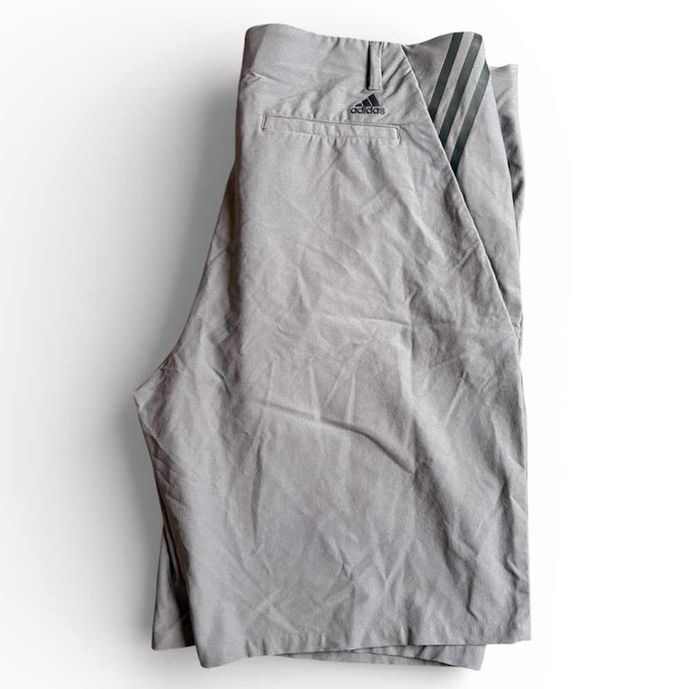 Men’s Adidas Lightweight Gray Golf Shorts